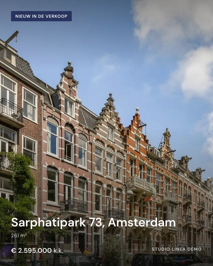 Social-contentoutput voor dezelfde woning